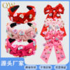 oly-be3ab59972143d8b1558a8c62750fd22 Wholesale Valentine's Day hairband hair clip combination with love letters fabric knot fashion wide-brimmed hair accessories for women