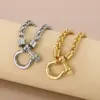 Wholesale 304 Stainless Steel Modern Style Simple Style Classic Style Geometric Bracelets Necklace