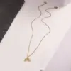 Wholesale 304 Stainless Steel Cross Electroplated Zircon Gold Plated Glam Modern Style Shiny Plating Inlay Gold Necklace
