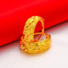 Wholesale Vietnam Gold Gold coin gold jewelry gold gold Lady Baby's Sky star earrings women's imitation gold plated round ear buckle