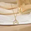 Wholesale Luxurious Titanium Steel Necklace For Women New Style Heart Pendant Collarbone Chain Versatile High-End Sensation Jewelry