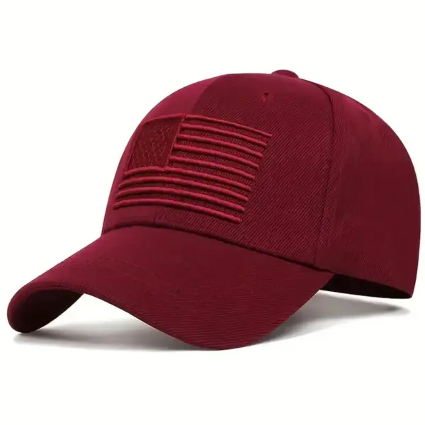 Wholesale American Flag Women's Hip-Hop Baseball Cap With Curved Brim For Outdoor Use, Made Of Polyester Featuring Embroidery