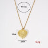 Wholesale style plated fashionable creative rose Valentine's Day heart photo box pendant necklace