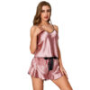 oly-bebaf214615dffca63c3a8691bc49b9b Wholesale Pajamas Women's Summer Silk Ice Silk Sexy Sling Shorts Two-piece Simulated Silk Thin Home Clothes