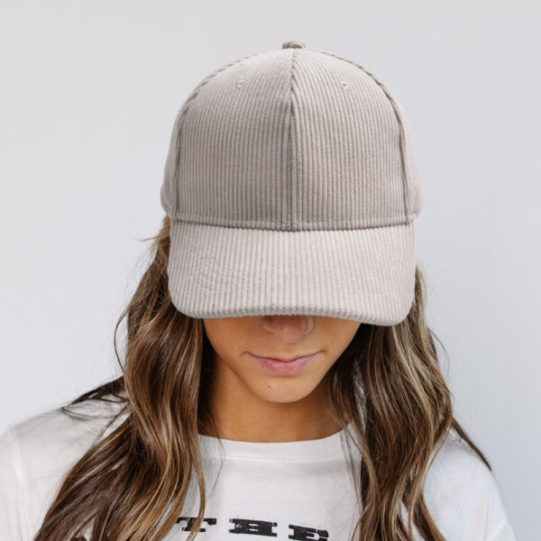 Wholesale corduroy baseball cap outdoor warm windproof casual solid color parent-child peaked cap