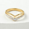 Wholesale Korean version of stainless steel jewelry irregular gold crown inlaid clay diamond titanium steel ring
