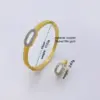 Wholesale Fashionable Double-Tone Gold-Plated Ring Bracelet Set Elegant Simple Design Diamond Embedded Luxury Versatile Copper Jewelry