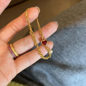 Wholesale Red Riding Book Explosive Red Love Bracelet 2024 New High-end Light Luxury Exquisite Design Personalized All-match Treasure Jewelry