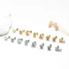 Wholesale 1 Piece Ear Cartilage Rings & Studs Vintage Style French Style Simple Style Star Moon Butterfly 316L Stainless Steel Copper Waterproof Non Tarnish Surgical Steel Zircon