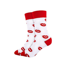 Red and white lips