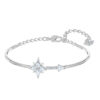 Wholesale Classic copper alloy crystal women's bracelet with a beating heart-shaped design.