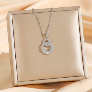8732 silver double circle