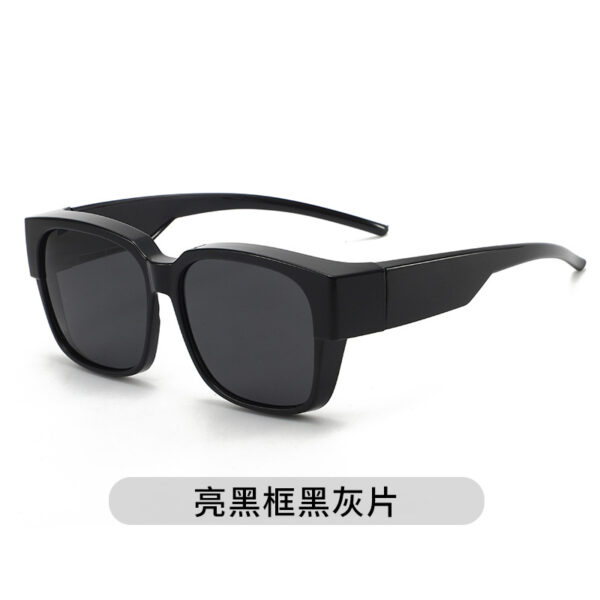 Wholesale Shake Tone Glasses Myopia Sunglasses Polarized Anti-UV Strong Light Large Frame Sunglasses Men's Clip Women's Driving Glasses