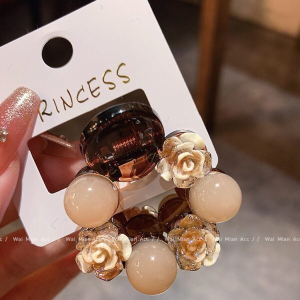 Wholesale High-grade Rose Grab Clip Women's Elegant Fashion Ponytail Clip Half Grab Hairpin All-match Headwear