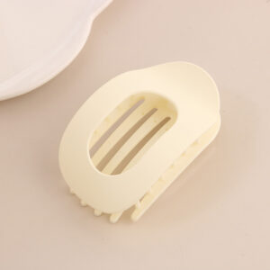 Oval hairpin-frosted white / Ps+silica gel