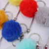 oly-bfbee37917dbb5b561e50424b423076e Wholesale DIY Fur Ball Rivet Beaded Keychain Creative Plush Pendant Luggage Jewelry Accessories Keychain Manufacturer