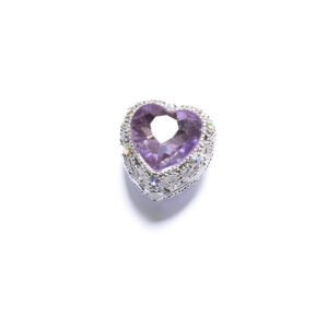 20mm peach heart purple