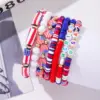 Wholesale Love Letter Star Independence Day Flag Elastic Soft Clay Bracelet Set For Women Daily Simple Jewelry Accessories