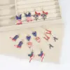 Wholesale 1 Pair Simple Style Classic Style Printing Printing Inlay Zinc Alloy Rhinestones Drop Earrings