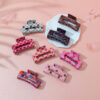 oly-bfe4fa1f85a2a9423fc5396a836d830e Wholesale Simple and Versatile Hairpins for the Back of the Head, Women's Shark Clips, Valentine's Day Printed Rose Heart Clips