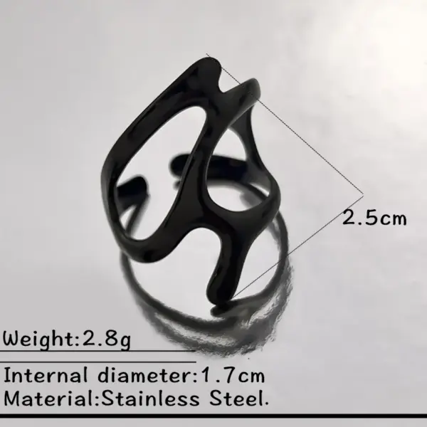 Wholesale Halloween New Style Black Stainless Steel Ring Snake Hand Dark Character Twisted Dark Ring Colorful Festival Suitable Men Women Matching Photography