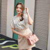 Wholesale Solid color crossbody small square bag/shoulder bag