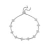 Wholesale Electroplated alloy four-leaf clover bracelet, full diamond shooting star bracelet, adjustable star jewelry