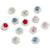 oly-c027ec702d8d78650a11fcbc65b1c7e3 Wholesale Heavy industry rhinestone five-petal flower diy beads double-sided hollow flower alloy beaded mobile phone chain necklace accessories
