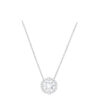 Wholesale Alloy Evil Eye Necklace, Lively Swan, Dancing Heart Clavicle Chain Pendant