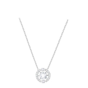 Smart white gold and white diamond necklace