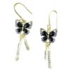 oly-c036a1a1130f89be1a331a087acbaeb9 Wholesale Black butterfly earrings high-grade light luxury slightly elegant all-match earrings earrings niche design