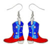 Wholesale Alloy independent sun earrings with wings, butterflies, rhinestone-encrusted boots, and dripping oil pendant earrings