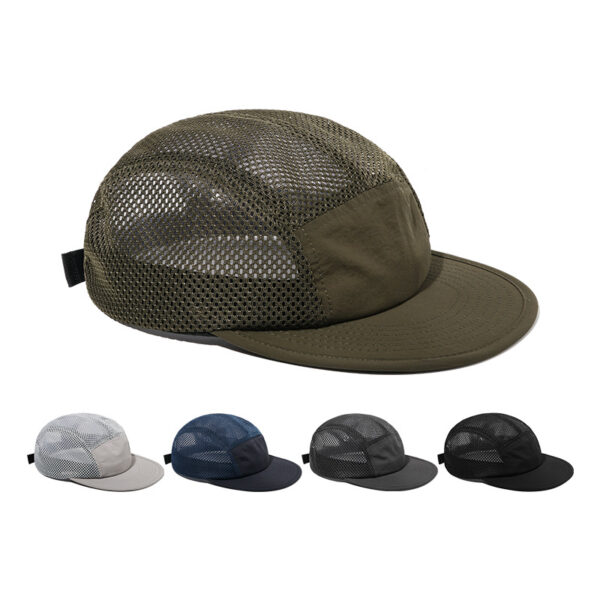 oly-c06bcd198b2d96ba5cebcc0685d945e1 Wholesale Japanese quick-drying cap tooling five-page cap men's and women's outdoor breathable baseball cap net cap sports camping hat