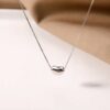 oly-c094db4e3c0bb953d662952d360e72b8 Wholesale S925 Sterling Silver Acacia Bean Necklace Chain Valentine's Day Gift