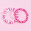 oly-c096123c61da659ffa8d1a16ceec7ba6 Wholesale style fresh sweet wooden beads heart-shaped printed round beads beaded bracelet for girlfriend Valentine's Day bracelet suit
