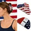 Wholesale American Flag Hair Claws For Women In Acrylic, Commute Style Hairpin Perfect For Independence Day And Spring