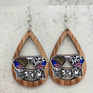 JE1322D / Wooden earrings