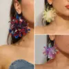 Wholesale Star-shaped Hoop Earrings For Women Metal Material Minimalist American National Day Celebration Jewelry Accessories