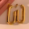 Wholesale 1 Pair Casual Solid Color 304 Stainless Steel No Inlaid 16K Gold Plated White Gold Plated Gold Plated Ear Studs
