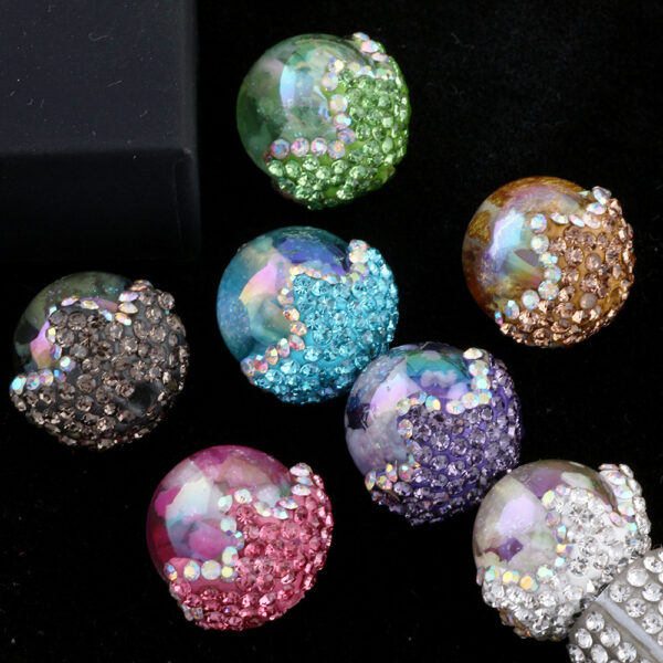 oly-c0c9de4672beb44aa048d06737ba4b70 Wholesale cloud beads clay diamond ball can wear straight hole beads DIY mobile phone chain key chain bag chain accessories