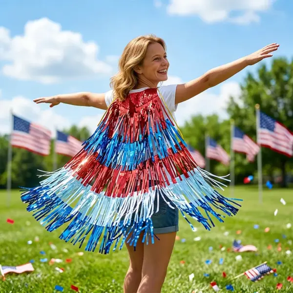 Wholesale Independence Day Costume Props For Stage Performances, Made With Durable PET Material