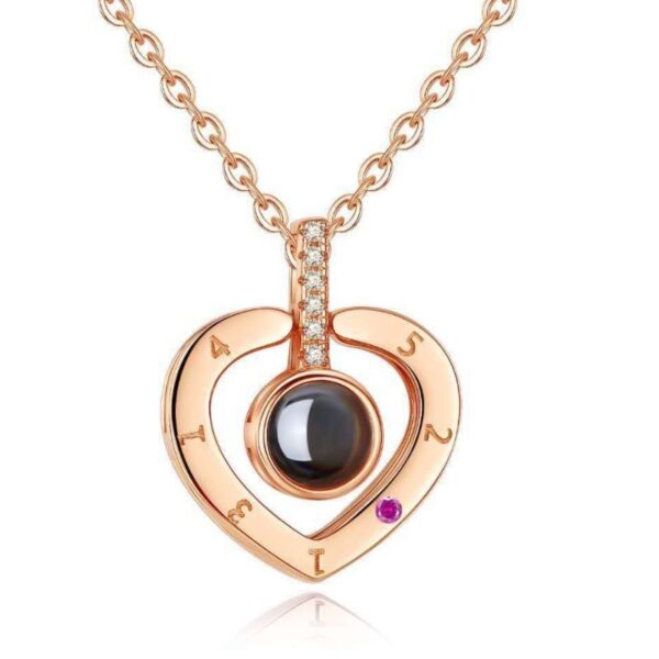 oly-c0e61668cd1b7d0461b6e99b99402c0f Wholesale 100 languages I love you projection sterling silver necklace creative diamond love shaking sound network red with clavicle necklace
