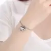 Wholesale Ion Plating (IP) 18K Gold Plated Heart Shape 304 Stainless Steel Casual Simple Style Streetwear Waterproof Non Tarnish 304 Stainless Steel Bracelets