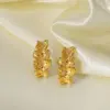 Wholesale Geometric Stud Earrings For Women In 316 Stainless Steel With 18K Gold Plated PVD Coating And Freshwater Pearl
