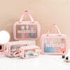 oly-c145bc55e0fbdfe9e43f5e50a3548fbf Wholesale Internet Celebrity Satchel Large-Capacity Waterproof Travel Toiletry Bag Cosmetic Bag Cosmetics Lotion Transparent Cosmetics Bag