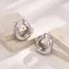 oly-c150f750f592677c048b41ed9e6db531 Wholesale Geometric Earrings In 304 Stainless Steel With KC Golden Electroplated Waterproof Non Tarnish Finish, 0.03µm-0.05µm Thickness, Unisex