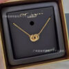 oly-c1518dceea80331af41d00a21d172e46 Wholesale Coa C-Shaped Double-Ring Necklace for Women Gold-Plated Pendant Accessible Luxury Jewelry Clavicle Chain for Valentine's Day Gift