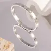 Wholesale PVD Coated Real Gold Plated 18K Gold Cross Heart Shape Flower 304 Stainless Steel Elegant Waterproof Non Tarnish 304 Stainless Steel Bangle