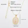 Wholesale Jewelry Romantic Classic Style Faith Copper Peanut Meat Chain Pendant Necklace
