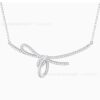 Wholesale  Where Ribbon Knot Clavicle Chain Women's Bow Necklace Light Luxury High-end